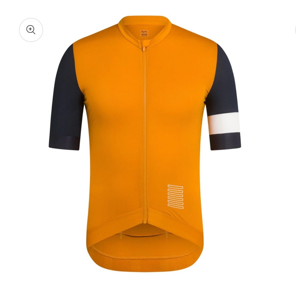 Rapha Men's Pro Team Training Jersey, Mustard/Dark Navy